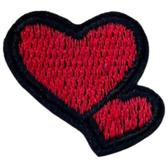 Herz-Herzen-Emblem-Aufnäher zum Aufbügeln