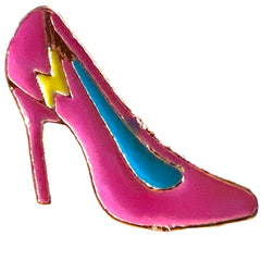 Rosa Pumpe Emaille Pin