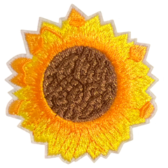 Sonnenblumen-Emblem zum Aufbügeln