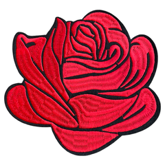 Großer rosafarbener Emblem-Aufnäher zum Aufbügeln