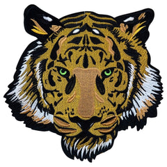 Tigergrüne Augen XXL-Emblem zum Aufbügeln