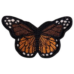 Schmetterling Braun Orange Emblem Aufnäher zum Aufbügeln