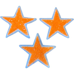 Sterne-Paillette-Glitzer-Emblem-Patch-Set zum Aufbügeln, 3-teilig