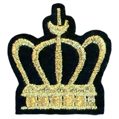 Kronen-Emblem-Aufnäher zum Aufbügeln