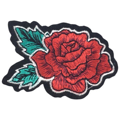 Rosen-Pfingstrosen-Emblem-Aufnäher zum Aufbügeln
