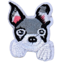 Schnauzer-Hund-Emblem zum Aufbügeln