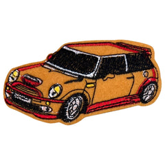Auto-Mini Cooper-Emblem zum Aufbügeln, Orange