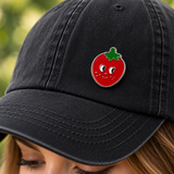 Erdbeer-Tomaten-Augen-Emaille-Pin
