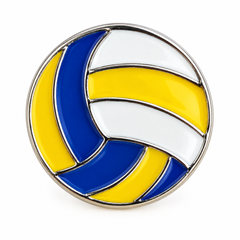 Volleyball Emaille Pin