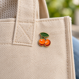 Kirsche Emaille Pin Orange