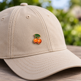 Kirsche Emaille Pin Orange