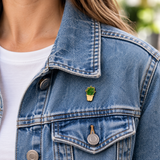 Kaktus Sukkulente Pflanze Blumentopf Emaille Pin