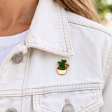 Kaktus Wüstenpflanze Emaille Pin