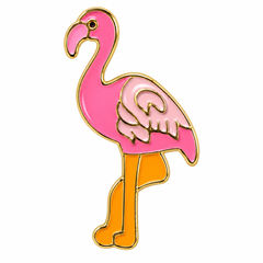 Flamingo Emaille Pin Pink