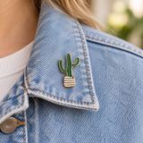 Kaktus Emaille Pin