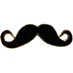 Schnurrbart Lockiger Schnurrbart Schnurrbart Emaille Pin
