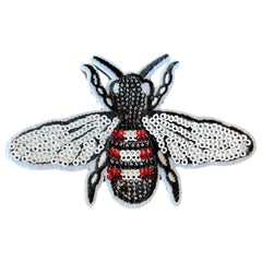 Bee Bee Paillette-Emblem-Aufnäher zum Aufbügeln