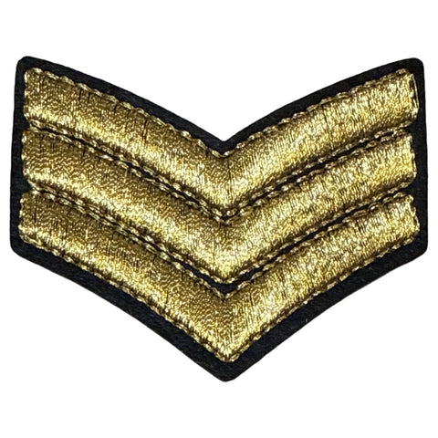 Rang-Streifen, Militär-Navy-Emblem, zum Aufbügeln, goldfarben