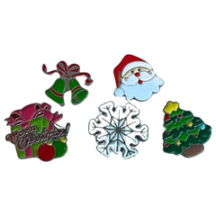Weihnachtsnadel-Brosche-Stichnadel-Set, 5-teilig