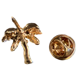 Achterzijde van de Palmboom Emaille Pin Klein