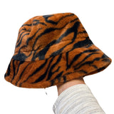 Hoed Bucket Hat Tijger Roodbruin