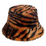 Hoed Bucket Hat Tijger Roodbruin