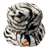 Hoed Bucket Hat Tijger Lichtgrijs