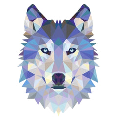 Künstlerische Bügelanwendung „Wolf“.