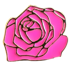 Rose Emaille Pin Rose