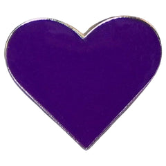Lila Herz Emaille Pin