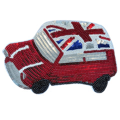 Mini Cooper Auto XXL-Emblem-Aufnäher zum Aufbügeln