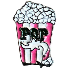 Popcorn Cup Pop Text Emaille Pin