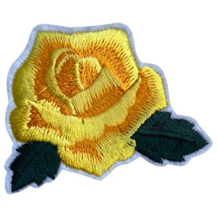 Rosen-Emblem zum Aufbügeln, Gelb