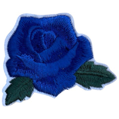 Rosen-Emblem zum Aufbügeln, Blau