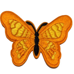 Schmetterlings-Orange-Emblem-Aufnäher zum Aufbügeln
