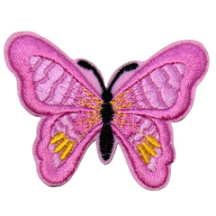 Schmetterling-Emblem-Aufnäher zum Aufbügeln in Hellrosa