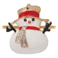 Schneemann Servietten-/Schalring