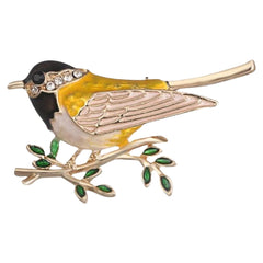 Vogel-Vogel-Brosche, dekorative Anstecknadel