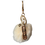 Sleutelhanger Keychain Pom Pom Crème