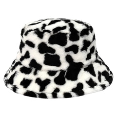 Hut Fischerhut Leopard Weiß