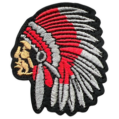 Kopfschmuck Indianer-Emblem-Aufnäher zum Aufbügeln