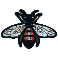 Bee Bee Iron Emblem Patch Rot Hellbeige