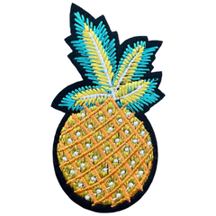 Aufnäher „Ananas mit Krone“ zum Aufbügeln