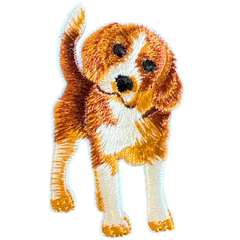 Beagle-Hund-Emblem-Aufnäher zum Aufbügeln