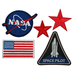 NASA Space Pilot Aufnäher-Emblem-Patch-Set, 5-teilig