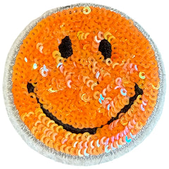 Smiley Strijkpatch Glamour Pailletten Opstrijkbaar