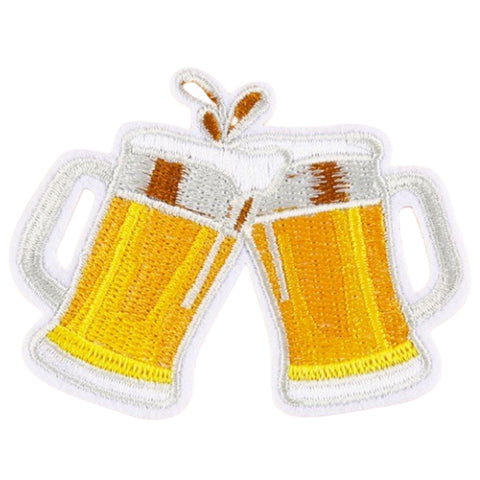 Strijk Embleem Patch Bier Bierglazen Bierpul Biertje Pils Pilsje
