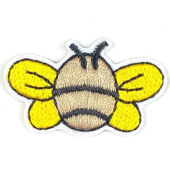 Bienen-Emblem-Aufnäher zum Aufbügeln, Gelb