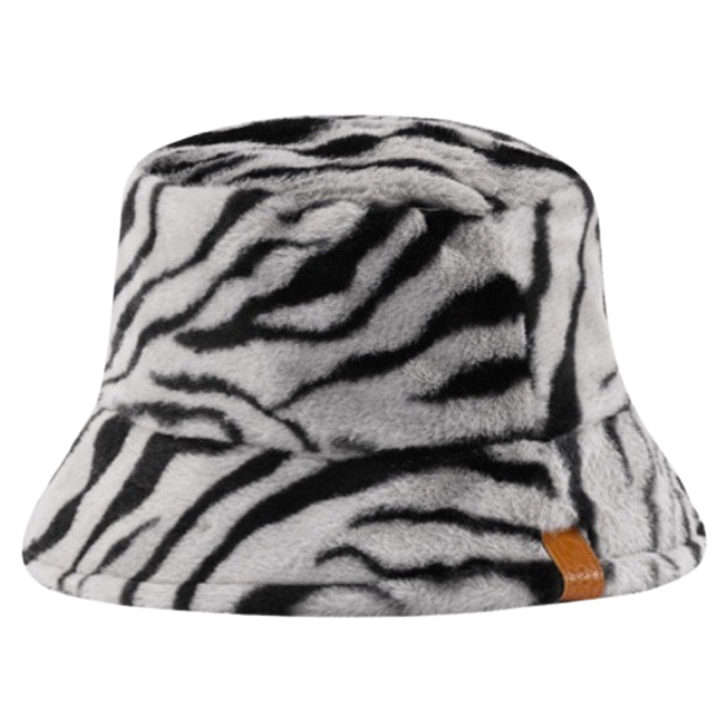 Hoed Bucket Hat Tijger Lichtgrijs