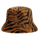 Hoed Bucket Hat Tijger Roodbruin